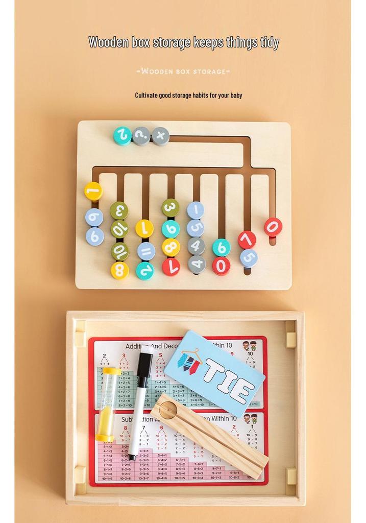 Kindergarten Alphabet & Number Learning Box: Early Education Toy for Children
