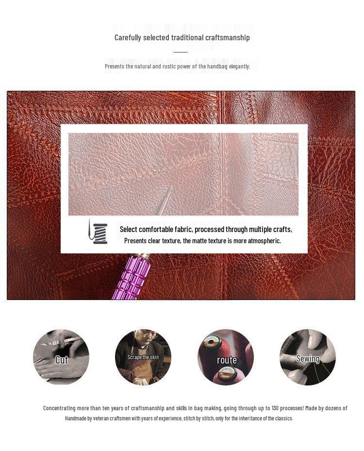 2024 Trendy Soft Leather Women's Large Capacity Crossbody Shoulder Bag - Versatile Korean Style Fashion Handbag