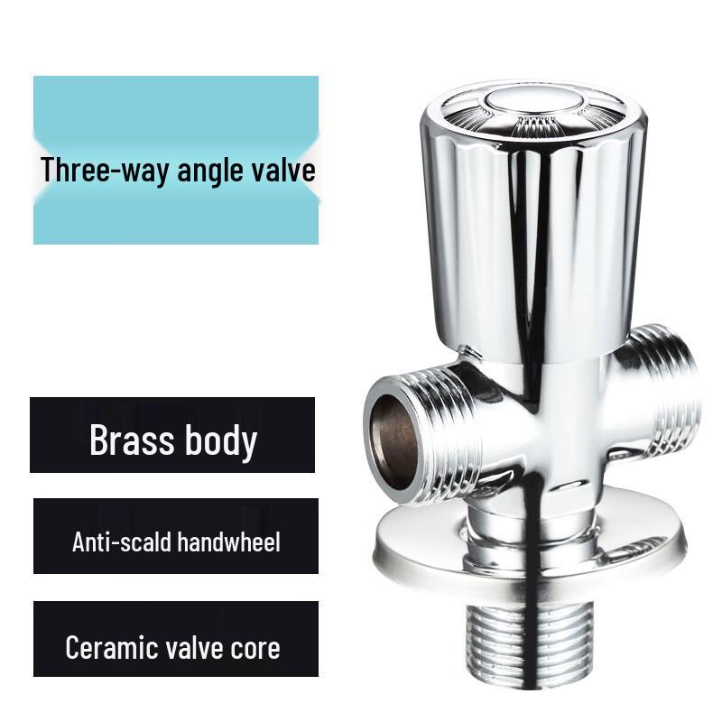 Xuanyong Thickened Copper Angle Shut-off Valve for Hot & Cold Water