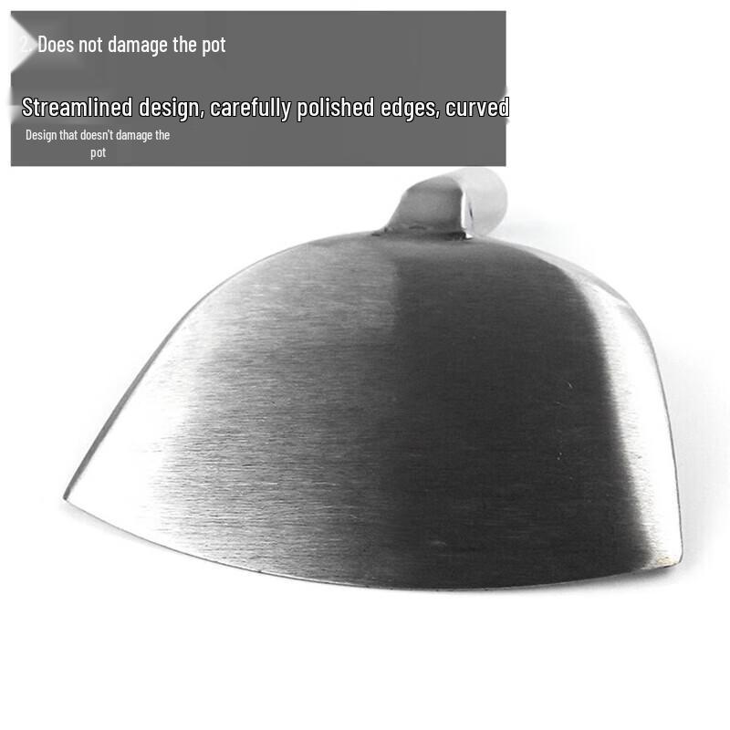 Xiyao Edelstahl-Kochspatel mit verlängertem Griff