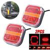 2pcs 4 Inch LED Truck Car Trailer Tail Light Rear Brake Stop Turn Signal Indicator Lamp Waterproof Lorry Boat Van RV 12V 24V E9