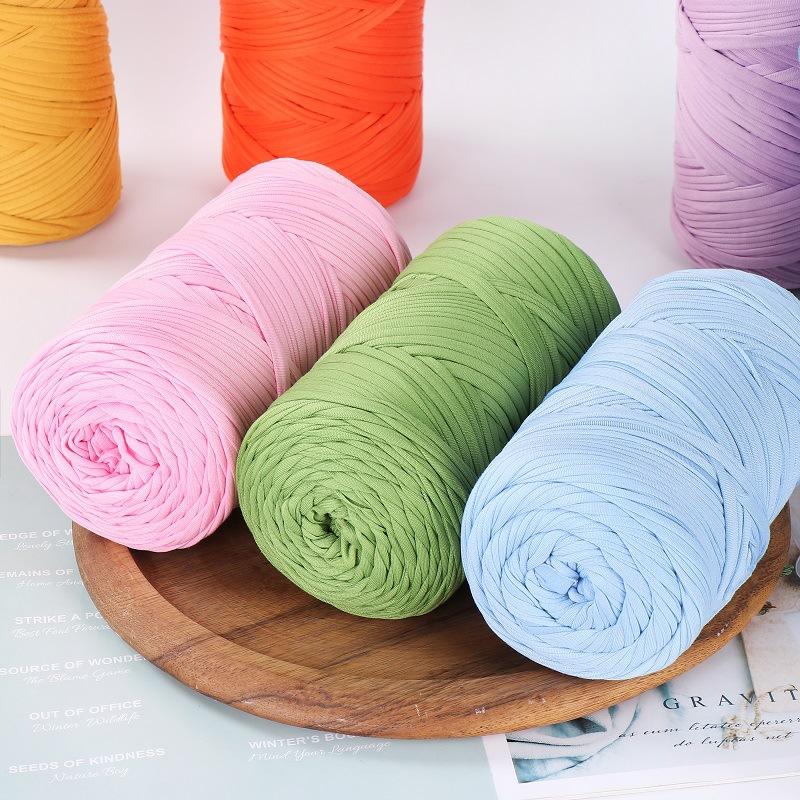 Needlework Knitting Crochet Yarn Large Ball of Cloth Stripe Line Wool Ball DIY Handmade Knitting Bag Thick Wool Floor Mat Blanket Material Line Ball