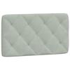VidaXL Coussin de Tête de Lit, Oreiller de Tête de Lit avec Bandes Auto-agrippantes, Coussin Rembourré Chambre à Coucher, 374702