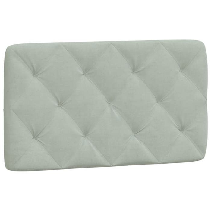 VidaXL Coussin de Tête de Lit, Oreiller de Tête de Lit avec Bandes Auto-agrippantes, Coussin Rembourré Chambre à Coucher, 374702