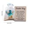 1-3Pcs Mini Resin Angel Pocket Hug with Encouragement Card Cute Birthday Gift Sentimental Present for Friends And Family