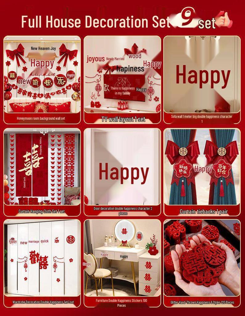 Komplett Bröllopsrumsinredningsset för Sovrum & Nytt Hus