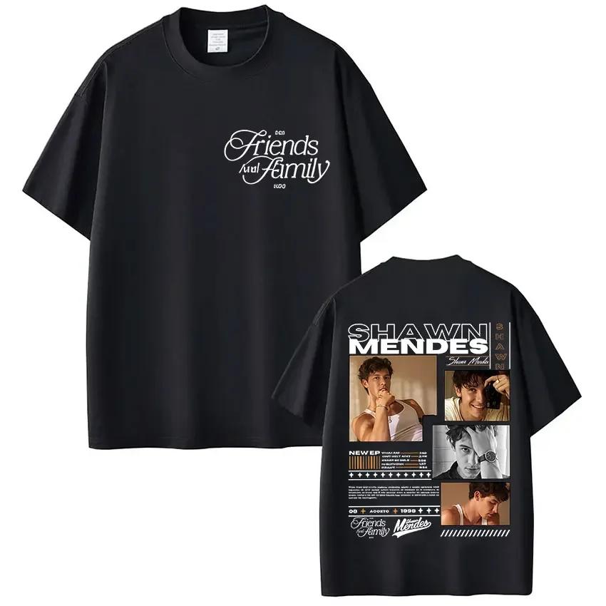 Rapper Singer Shawn Unisexdes On The Road Again Tour Album Merch T Shirt Unisex Fashion Oversized Short Sleeve Tshirt Streetwear Blac