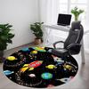 1pc Space Adventure Carpet for Office Non-Slip, Round Carpet, Soft & Comfortable, Carpet for Office, Lightweight Round Floor Mat