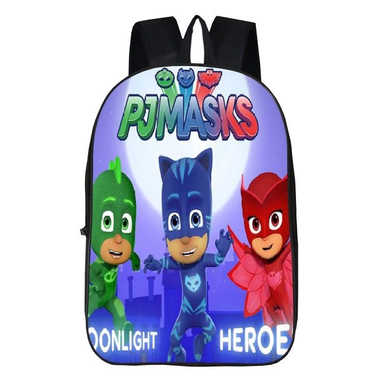 Durable Pj Mask Backpack For Kids With Vibrant 3d Cartoon Design And Adjustable Padded Straps