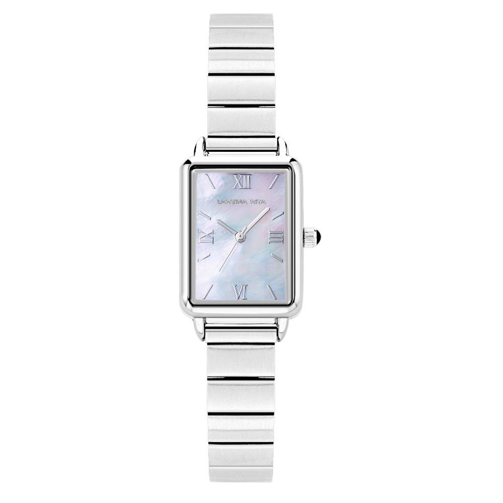 

Новые стильные женские часы в стиле ретро, компактные, водонепроницаемые, с квадратной секундной стрелкой, кварцевые женские часы