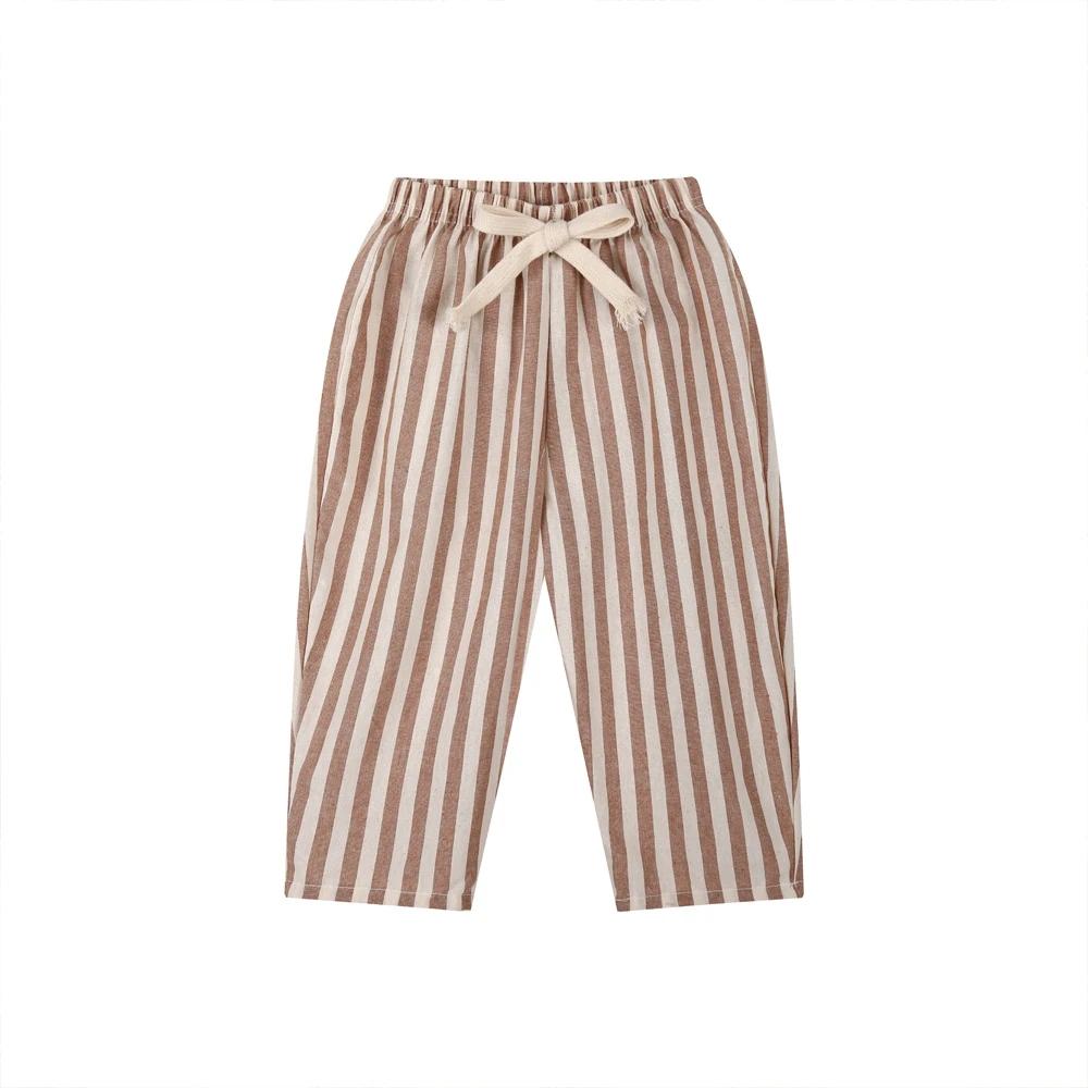Stripe Children's Pants for Boys Girls Spring Summer Casual Toddler Kids Capri Pants