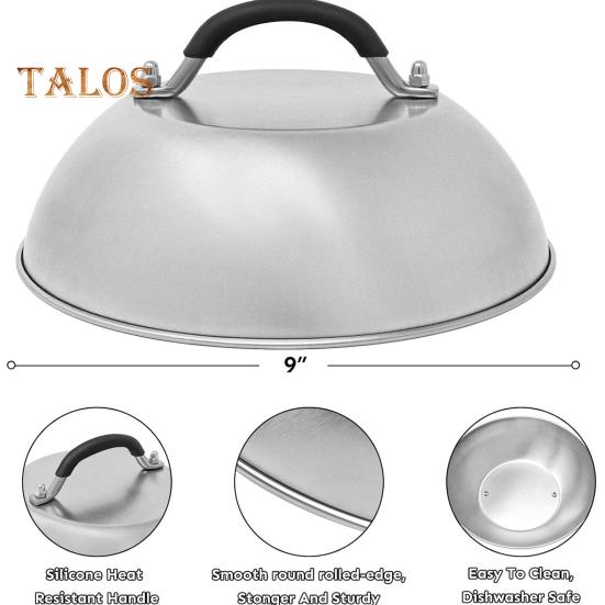 4Pcs BBQ Tool Set Stainless Steel Burger Press Grill Spatula Spice Dredge Shaker Pot Lid Cover Burger Smasher Kit for Cooking