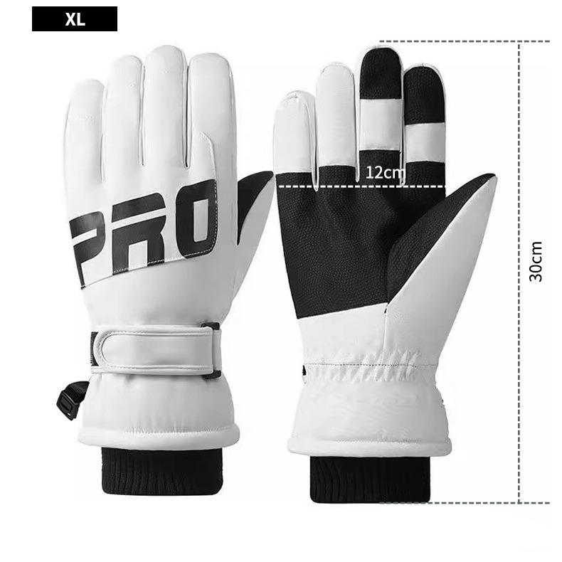 Unisex Warm Cold-Proof Ski Gloves for Night Running & Electric Vehicles