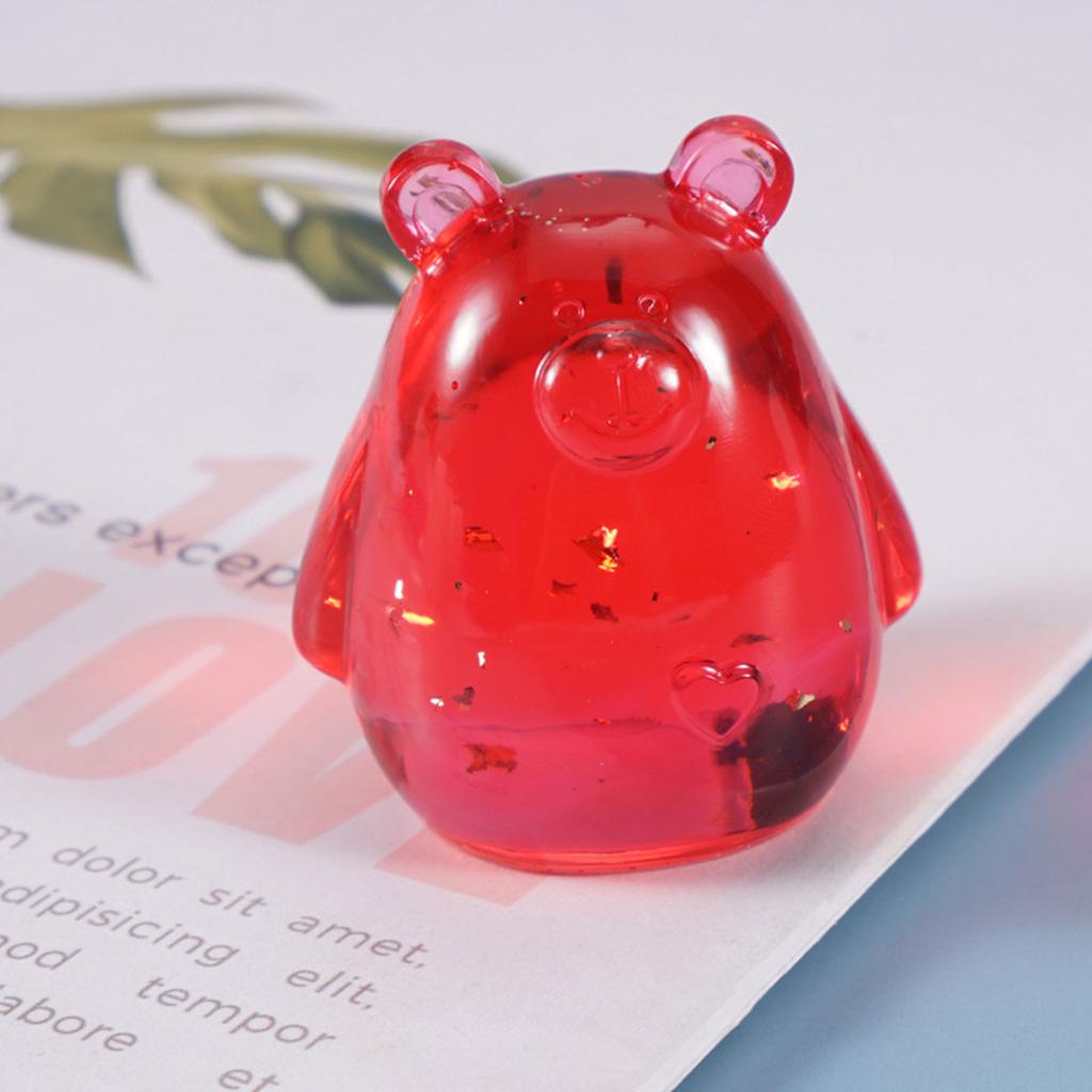 Handmade DIY Art Pendants UV Resin Mold 3D Animal Ornaments Silicone Mold Birds Bear Desktop Decorations Casting Mold