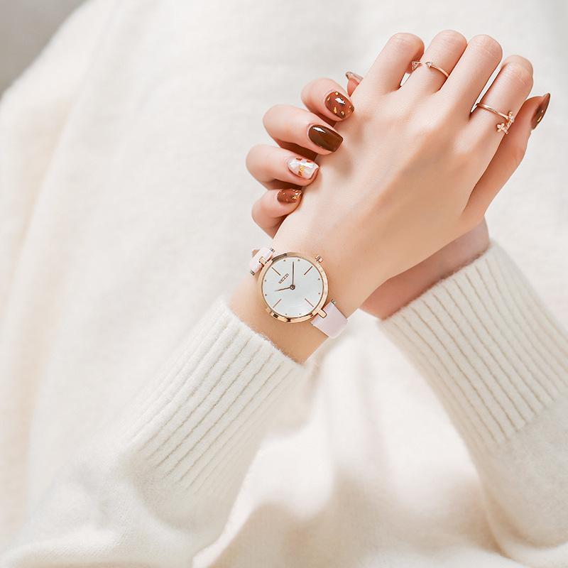 Women's Watch Fashion Trend Simple Student Waterproof Quartz Retro Ins Style Women's Watch