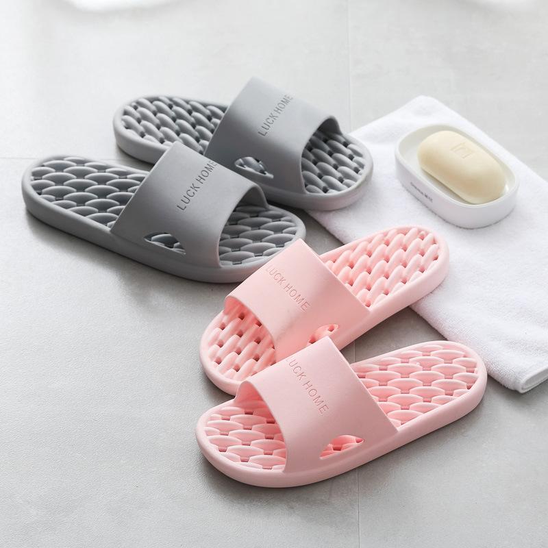 Home Slippers: Hollowed-out, Anti-slip, Simple and Comfortable Soft-soled Indoor Shoes