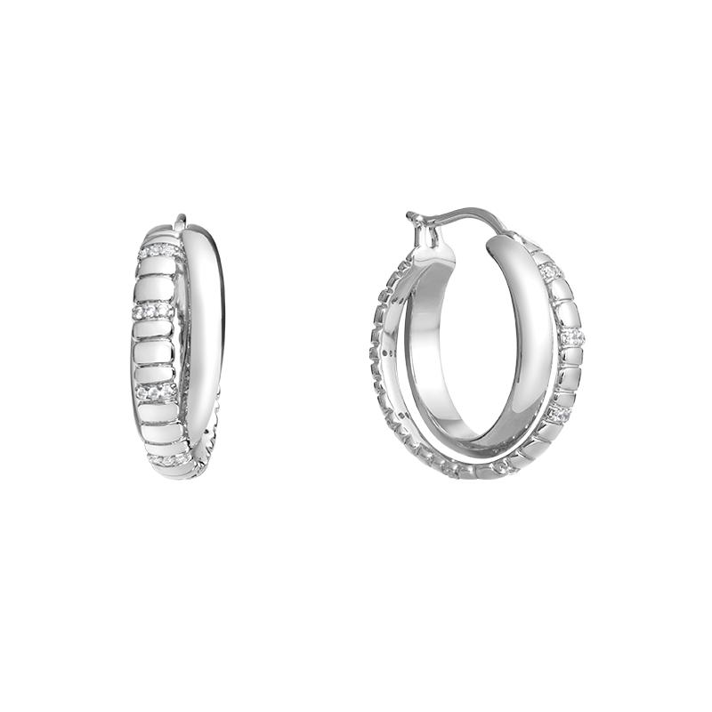 Arsis Snake Bone Double Layer Ear Hoops