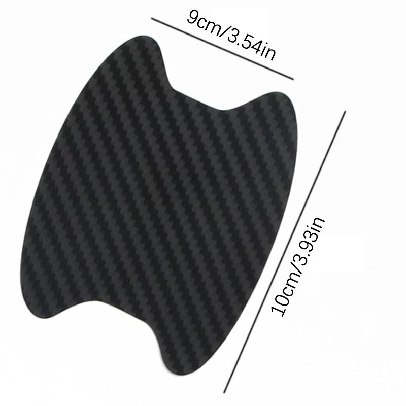 4Pcs/Set Car Door Sticker Carbon Fiber Scratches Resistant Cover Auto Handle Protection Film Exterior Styling Car Accessories