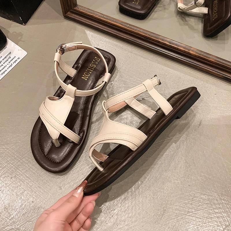 Fashion Fairy Wind Flip-flops Women Spring and Summer New French Casual Fashion All Comfortable Non-slip Flat Beach Shoes