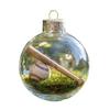 3D Animal Christmas Ball Decoration Dachshund/Tennis/Baseball/Golf Clear Plastic Xmas Ball Ornament for Winter Xmas