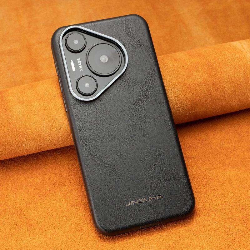 Vhodné pro pouzdro na telefon Huawei Pura70pro, Mate60pro Magnetický plný obal Nárazuvzdorné Business Luxusní kožené pouzdro