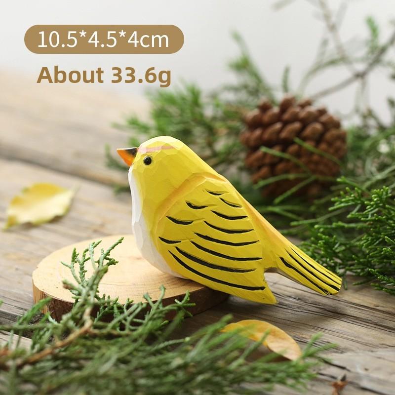 

Wooden Little Chubby Bird Toy Decorative Piece For Office And Living Room Decor Style A