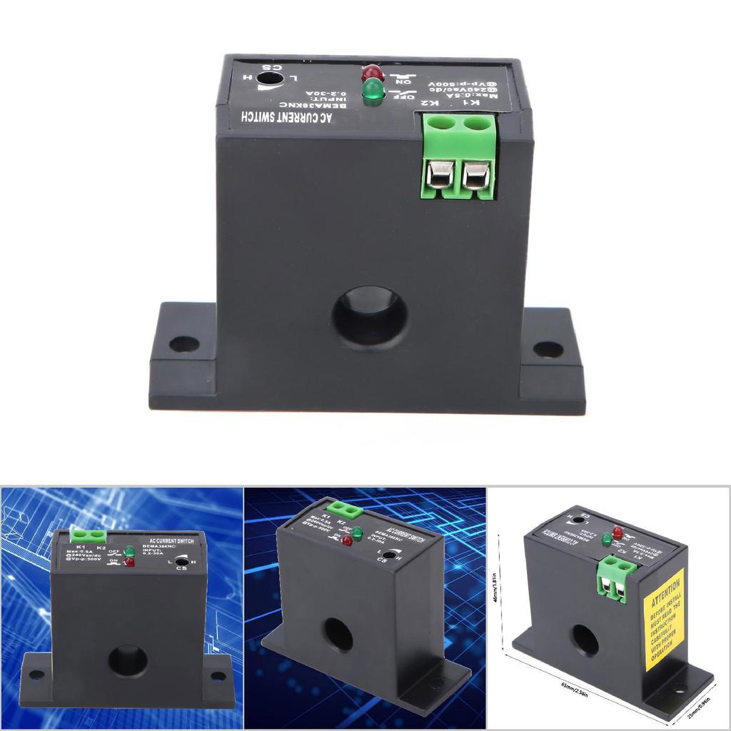 Flameproof Adjustable AC Sensing Switch 0.2~30A Self Powered Sensing Switch(Normally Closed)
