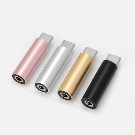 Portable Aluminum Alloy Type-c to 3.5mm Jack Earphone Audio Converter Adapter