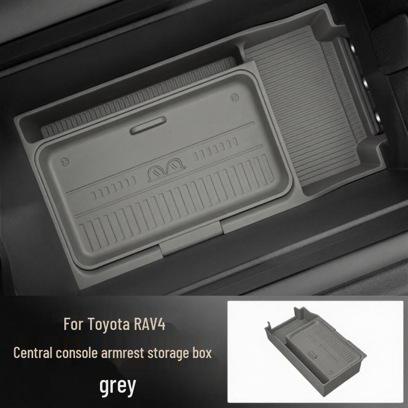 Fits 26 Toyota RAV4 Models: Multifunctional Center Console Armrest Storage Organizer Car Accessory