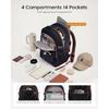 LOVEVOOK Laptop Backpack with Cute Pendant,17.3 Inch Travel Work Backpack Computer Laptop Bag with Large Cup Holder,Waterproof Nurse Teacher College