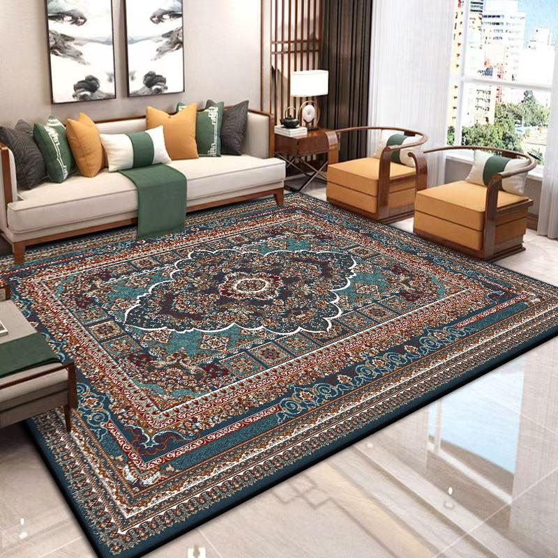 Non-slip Large Living Room Rug Persian Style Home Carpet Soft Bedroom Decoration Carpets Easy Clean Entrance Door Mat Washable