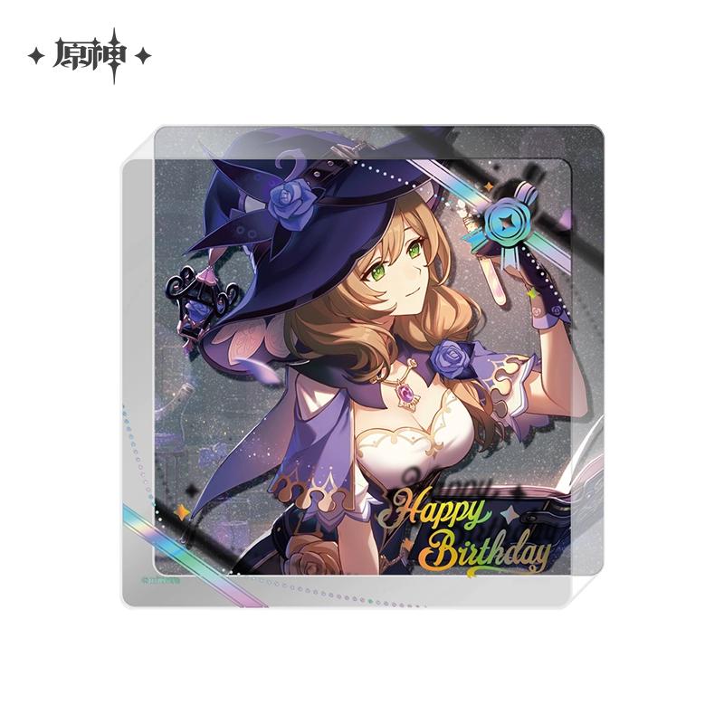 Sunsyea Genshin Impact Official Merch miHoYo Original 2025 Birthday Series Acrylic Coaster Alhaitham Ayato Baizhu Wanderer Diluc