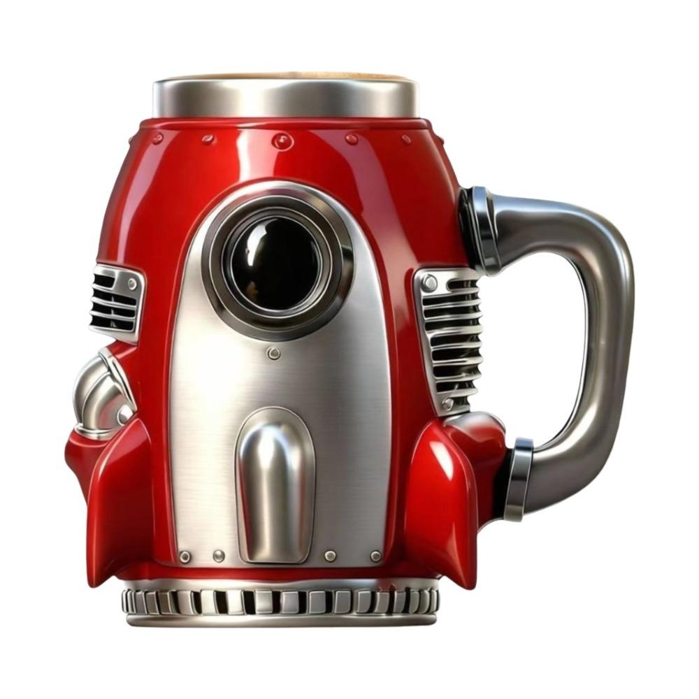 

Funny Spaceship Mug Creative Tea Mugs Coffee Mug Water Cup Office Use червоний