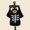 Halloween Pet Hoodie Fleece Dog Sweater Pumpkin Skeleton Cat Costume Warm Plush Coat for Small Medium Dogs Cats Puppy Winter