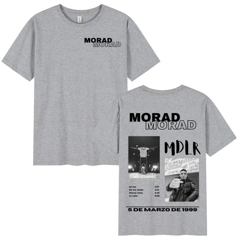 Rapper Morad MDLR Tour Album T Shirt Unisexs Unisex High Quality Cotton Tee Shirt Fashion Hip Hop Short Sleeve Tshirts Streetwear