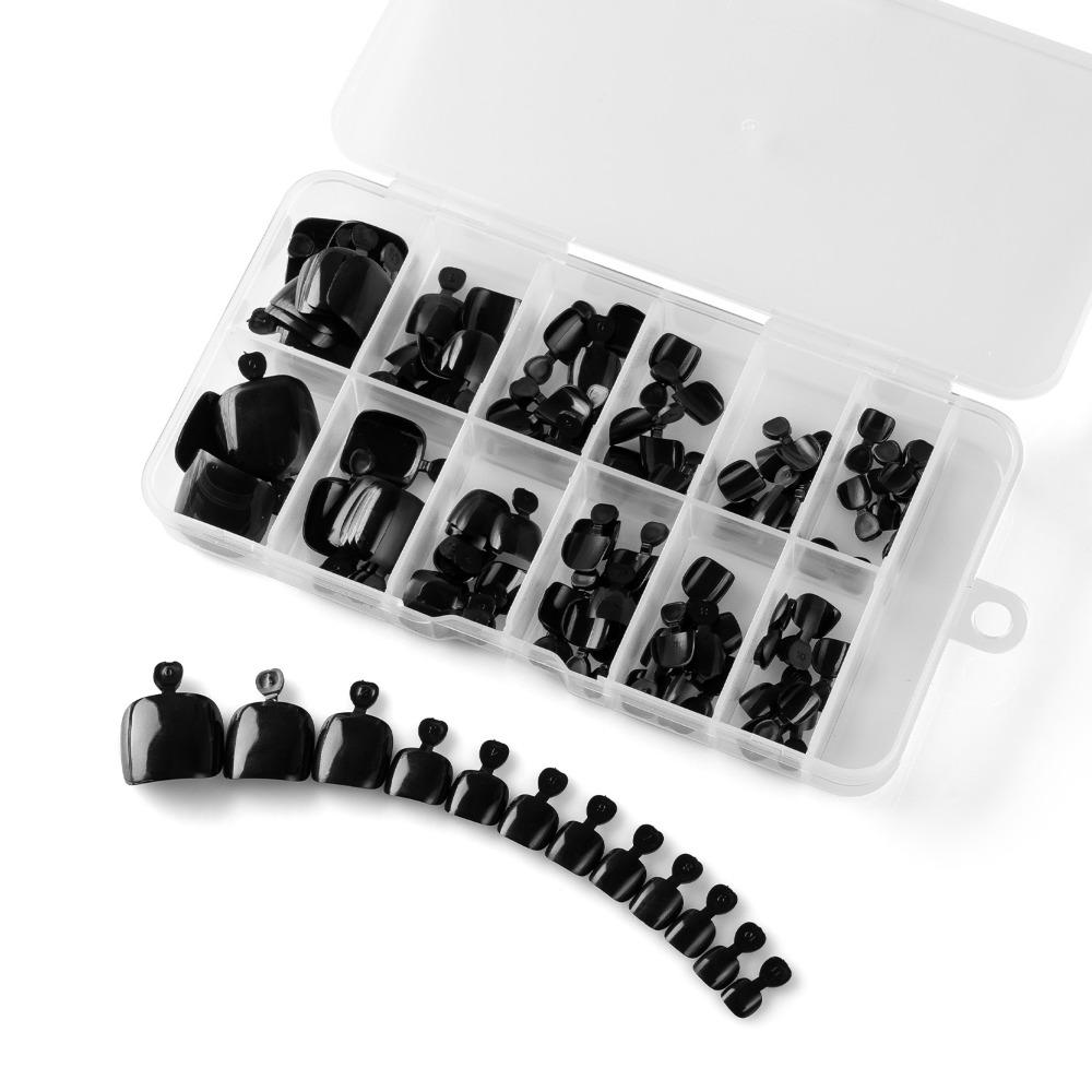120pcs Artificial Fake Toe Nails Acrylic Toe Nail Tips New False Toenail Tip  Women