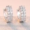 Zirconia Double Row Diamond Earrings - Super Shiny Fashion Jewelry