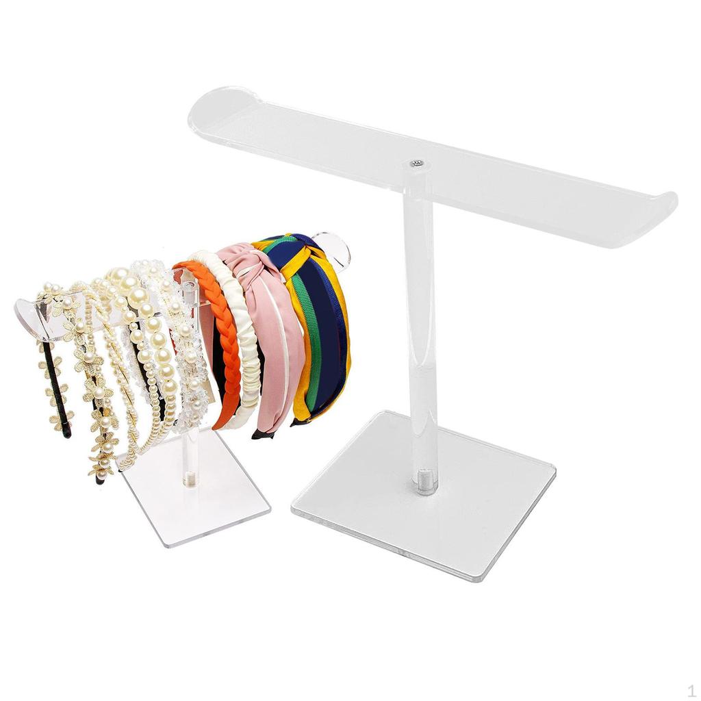 Clear Headband Holder Headpiece Rack Smooth Durable Hair Hoop Organizer for Jewelry