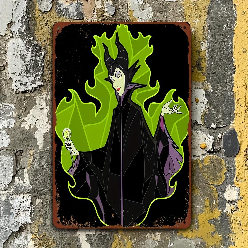 

Maleficent & Aurora Themed Iron Wall Art - 8x12 Inch Vintage Metal Sign, Perfect for Home Decor, Bar, Office, or Gift for Birthd 20x30cm（7.8x11.8inch）