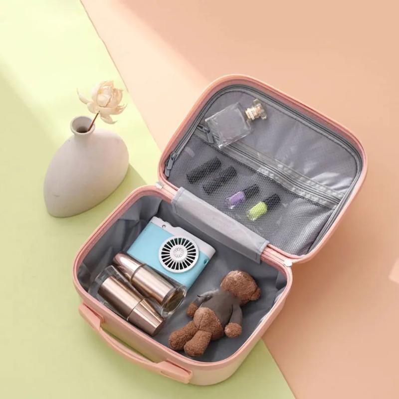 Elegante Maleta Mini de Viaje de 14 Pulgadas para Mujeres con Compartimento para Maquillaje para Viajes