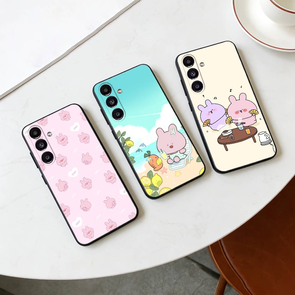 Cartoon A-Asamimichan Handyhülle Für Samsung Galaxy A20,21s,22,31,32,52,53,72,73,80,91 Weiche Schwarze Hülle