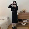 Corduroy Two-piece Set Autumn and Winter New Large-size Small Fragrant Coat + Half-length Skirt Set