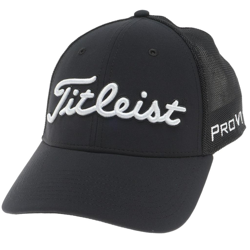 Titleist Men's Tour Performance Mesh Cap TH25ATPMA, Black/White