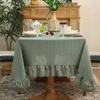 Neue leichte Luxus Retro Spitze Tischdecke Staubdicht Hitzebeständig Verschönerung Esstischdecke Kaffeetischabdeckung