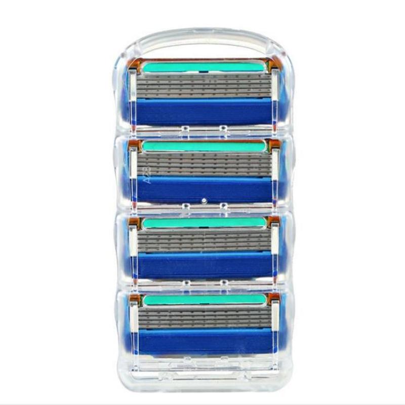 

4 шт. бритвенные лезвия, кассеты для бритья, сменные лезвия, 5 слоев, бритва для ухода за лицом
