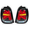 Full LED for Union Jack Tail Lights Smoked Lens With Sequential Turn Signal Replacement for S JCW F55 F56 F57 2014‑2022