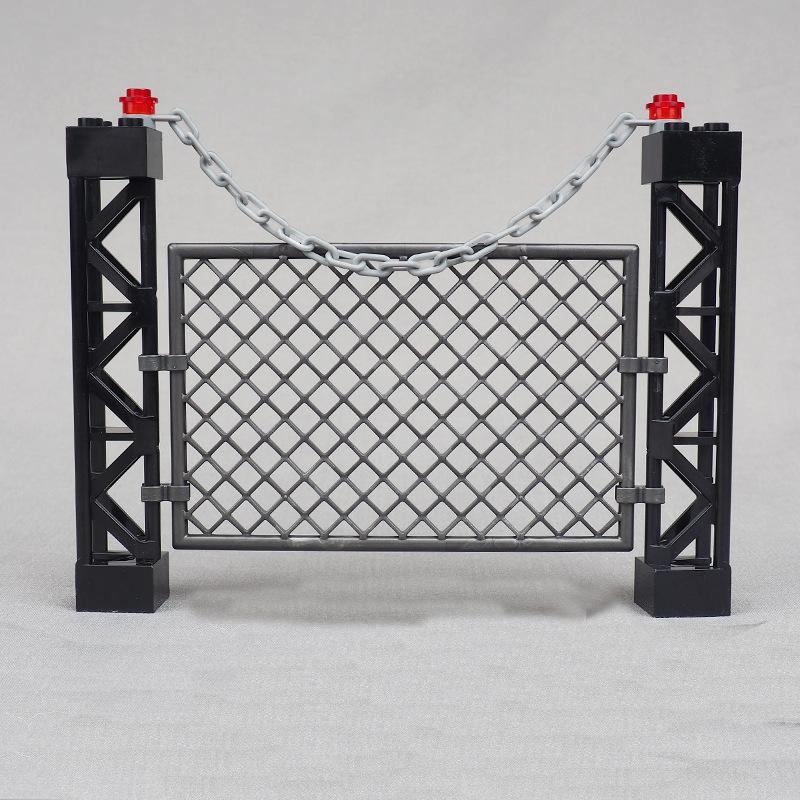 MY OWN CREATION 1PCS Military Iron Mesh Imprisonment Camp Construction Brick War Prisoner Scene Fitting Add-Ons DO-IT-YOURSELF Toy Children Kid