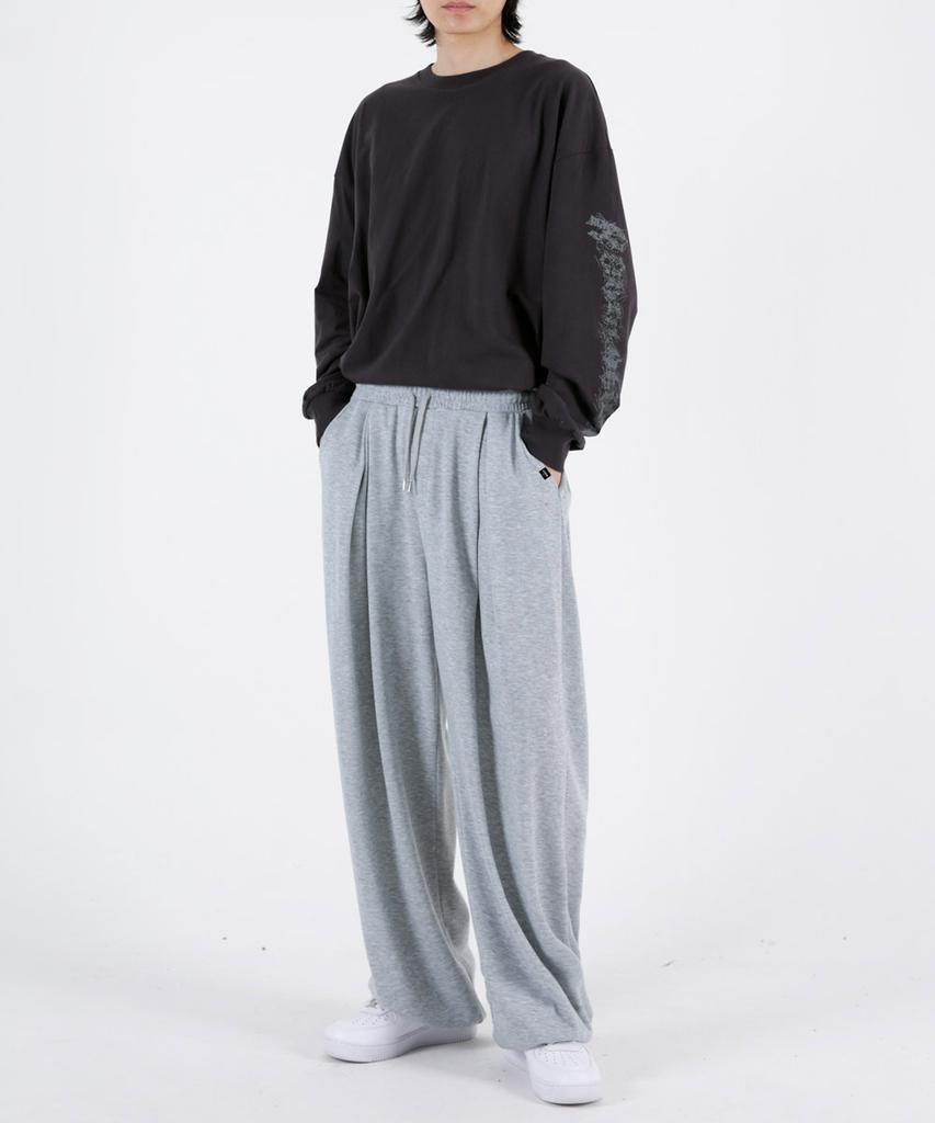 UMM Four-Tuck Terry Training Pants With Drawstring Hem 3 Colors