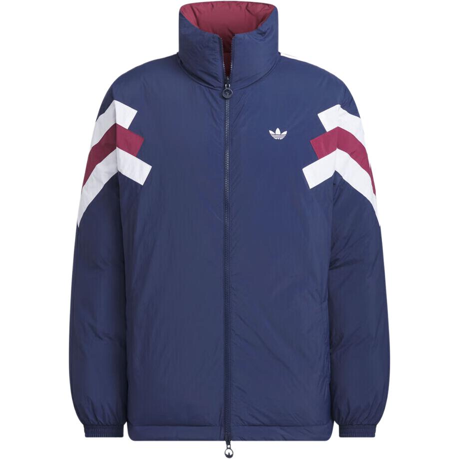 

Adidas Originals Goteborg Jacket Fashion Comfortable Skin-Friendly Reversible Striped Stand Collar Duck Down Coat Men Jackets KF9609 M