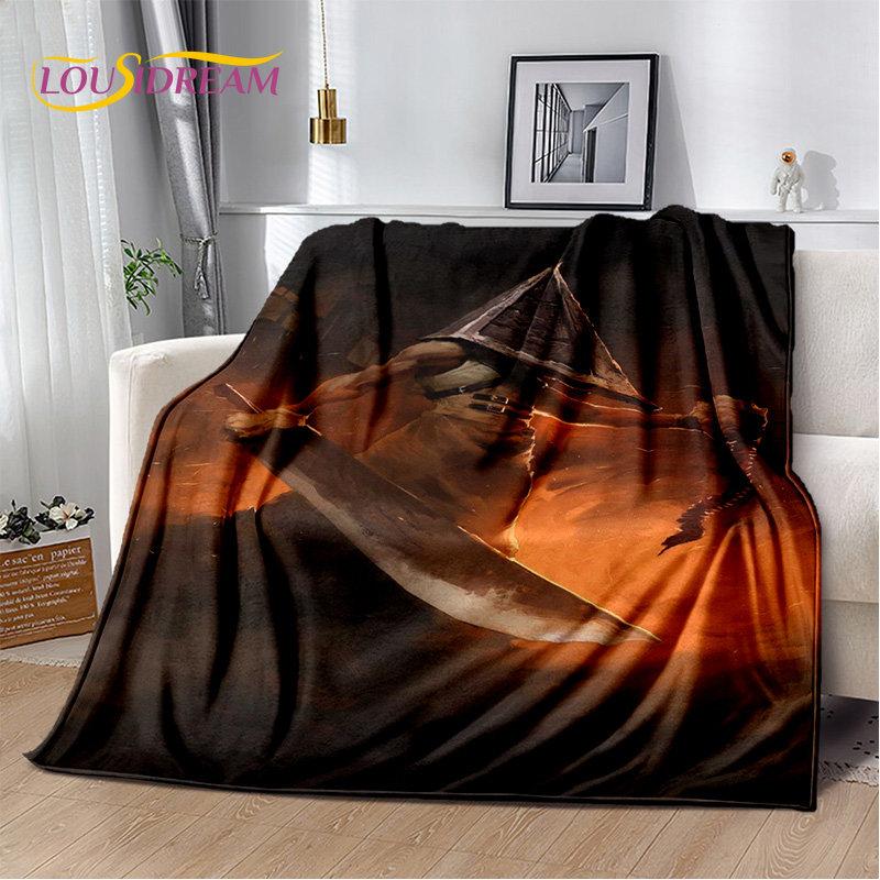 Silent Hill Horror Movie Games Soft Plush Blanket,Flannel Blanket Throw Blanket for Living Room Bedroom Bed Sofa Picnic Cover